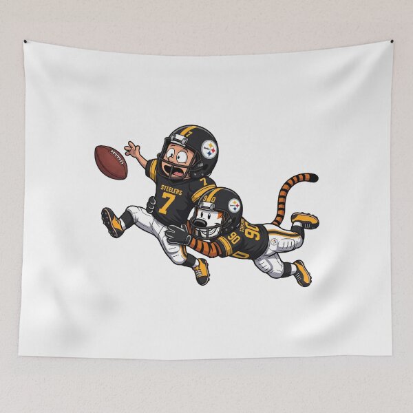Item preview, Calvin And Hobbes Pittsburgh Football Action Fan designed and sold by DamianRoy88.