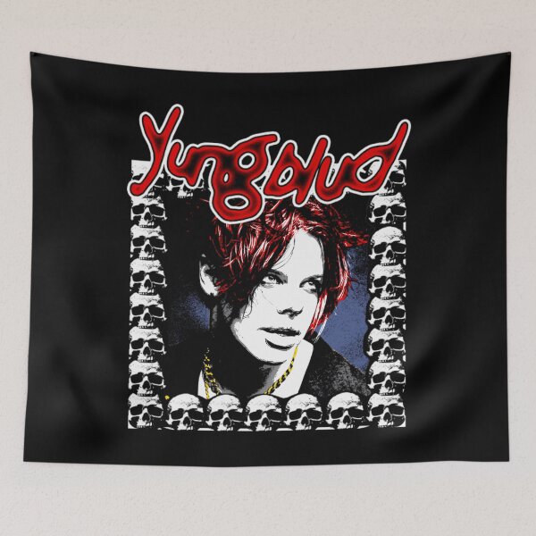 Item preview, Yungblud Skull Framed Rock Musician designed and sold by jifeng.
