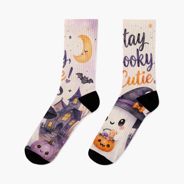 Item preview, Stay Spooky, Cutie! Cute Watercolor Halloween Ghost designed and sold by blankTeeShirt.