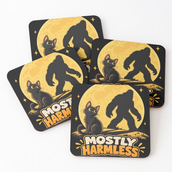 Item preview, Mostly Harmless Cat Bigfoot Shadow Funny Shirt designed and sold by Dark Energy.