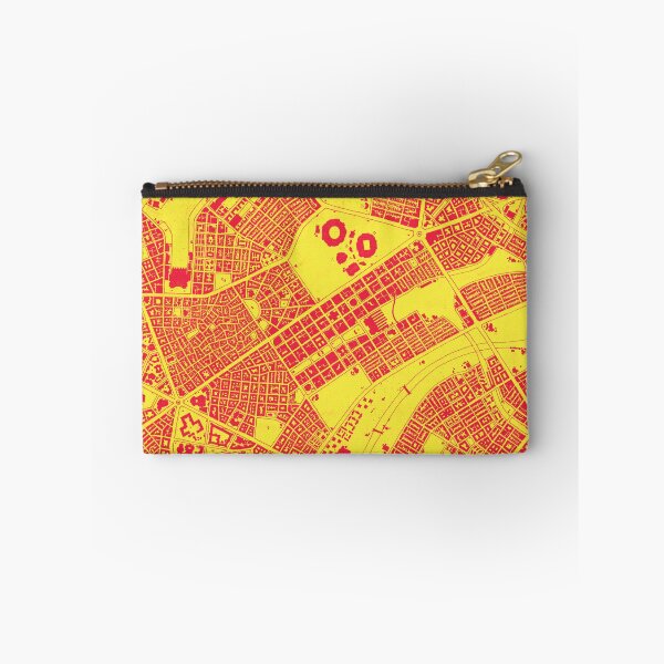 Artikelvorschau, Handgezeichnete Stadtkarte rot auf gelb entworfen und verkauft von The Imperfect City.
