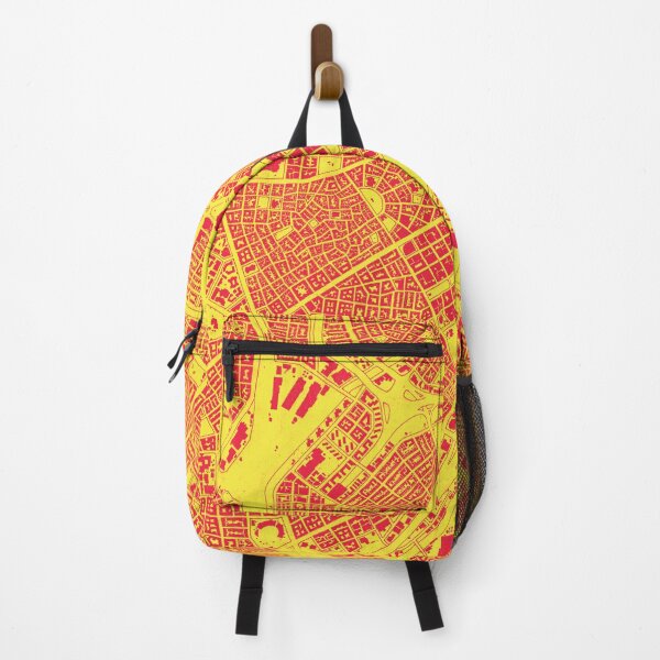 Item preview, Hand drawn city map red on yellow designed and sold by The Imperfect City.