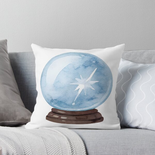 Item preview, Watercolor Magic Blue Crystal Orb designed and sold by AlinaMel.