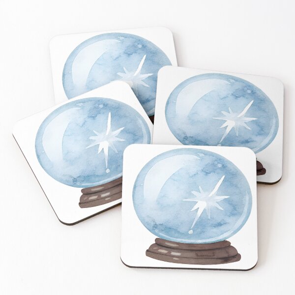 Item preview, Watercolor Magic Blue Crystal Orb designed and sold by AlinaMel.