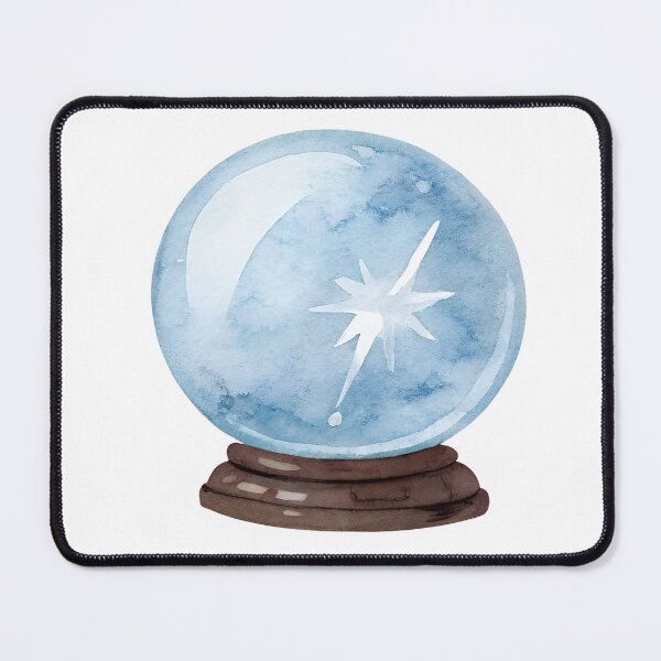 Item preview, Watercolor Magic Blue Crystal Orb designed and sold by AlinaMel.