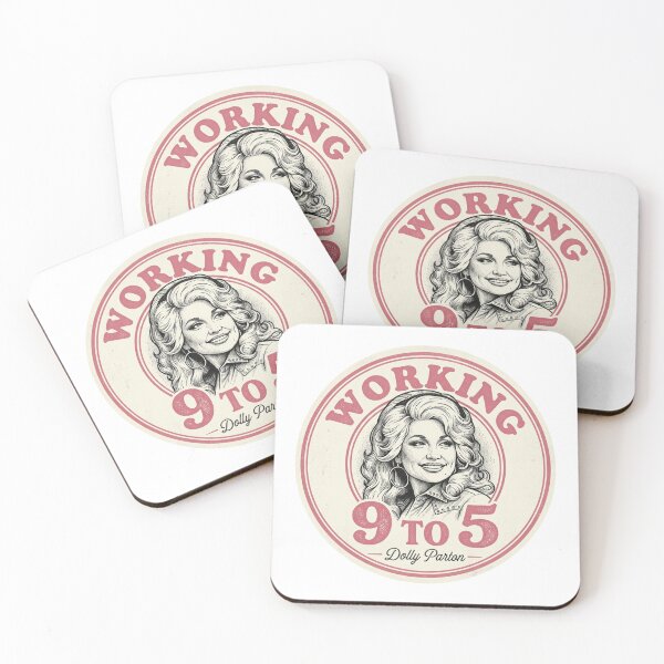 Item preview, Working 9 to 5 Retro Dolly Parton Badge Vintage Country Music Office Humor designed and sold by raedattia.