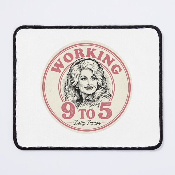 Item preview, Working 9 to 5 Retro Dolly Parton Badge Vintage Country Music Office Humor designed and sold by raedattia.