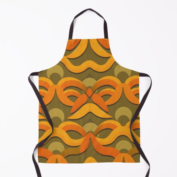 Item preview, Psychedelic Groovy Kaleidoscopic Orange Abstract Pattern designed and sold by IntelliMindDesigns.