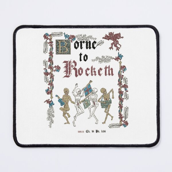 Item preview, Medieval Skeleton Dance Illuminated Manuscript Art designed and sold by DavenBenn.