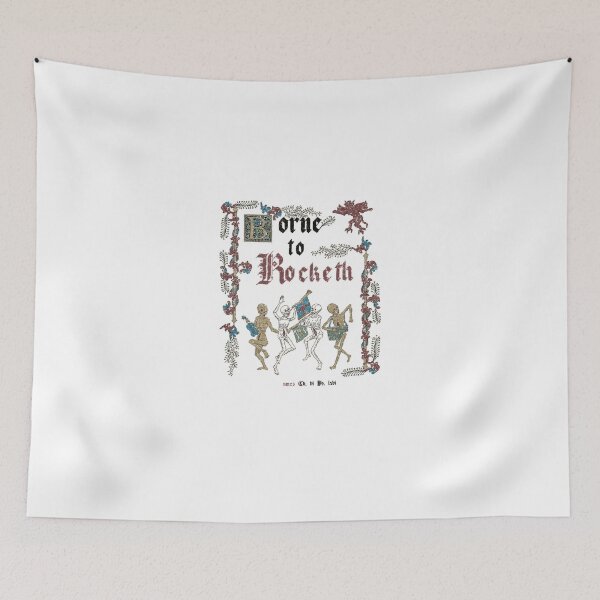 Item preview, Medieval Skeleton Dance Illuminated Manuscript Art designed and sold by DavenBenn.