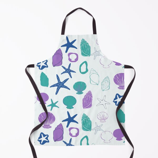 Item preview, Coastal Shells & Starfish Pattern designed and sold by Sagi Jane Art.