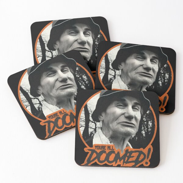 Item preview, Funny Sarcastic Old Man Doomed Warning Badge designed and sold by AnneMeaux.