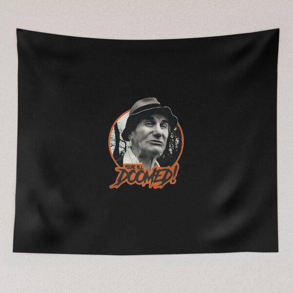 Item preview, Funny Sarcastic Old Man Doomed Warning Badge designed and sold by AnneMeaux.