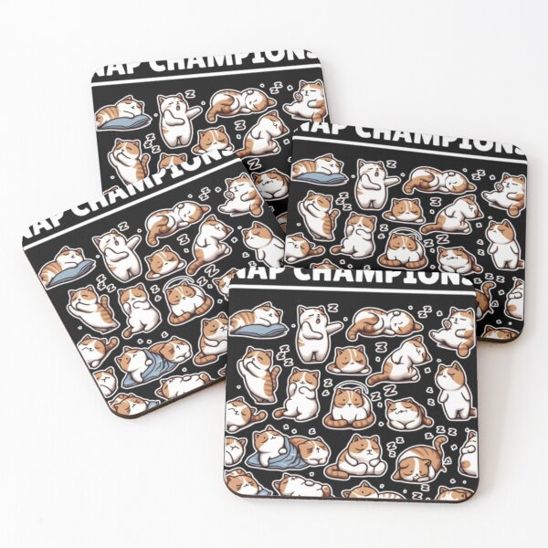 Item preview, Cute Kawaii Sleeping Cats Seamless Pattern designed and sold by AnneMeaux.