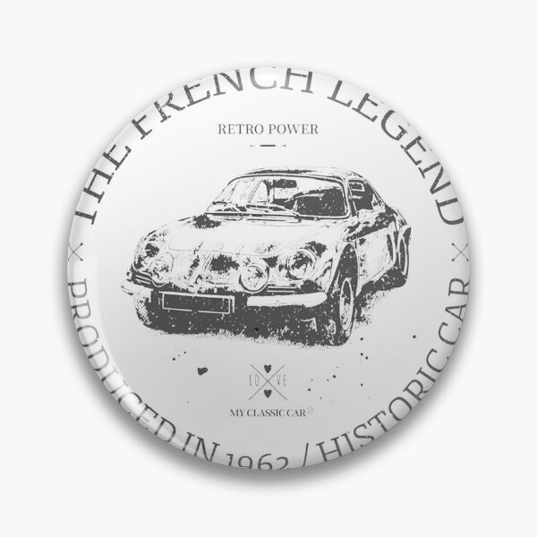 Artikelvorschau, Renault Alpine – Eine klassische Autoillustration im Vintage-Rennsport-Design entworfen und verkauft von SkinnyOrca.