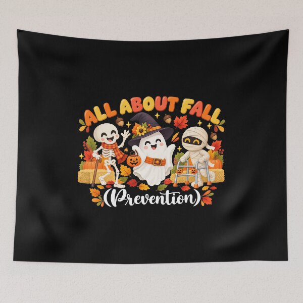 Item preview, All About Fall Prevention Cute Halloween Characters designed and sold by Dmo3HarkoArt.