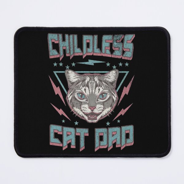 Item preview, Retro Childless Cat Dad Lightning Bolt Graphic designed and sold by DavenBenn.