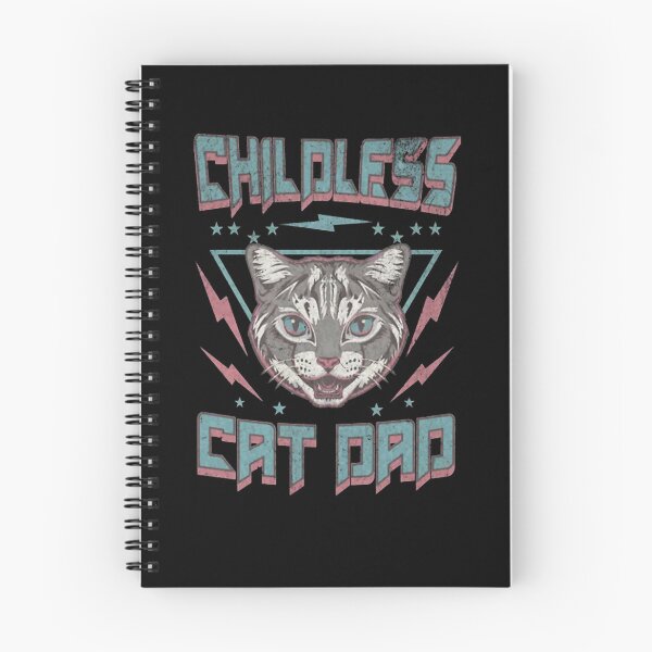 Item preview, Retro Childless Cat Dad Lightning Bolt Graphic designed and sold by DavenBenn.