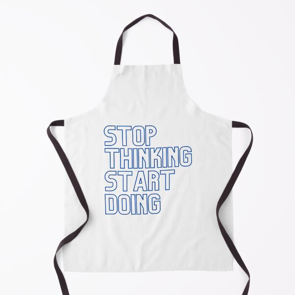Item preview, Stop Thinking Start Doing - Blue designed and sold by prandre.