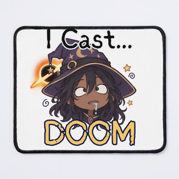 Item preview, I Cast Doom | Funny Derpy Witch designed and sold by Context Optional.