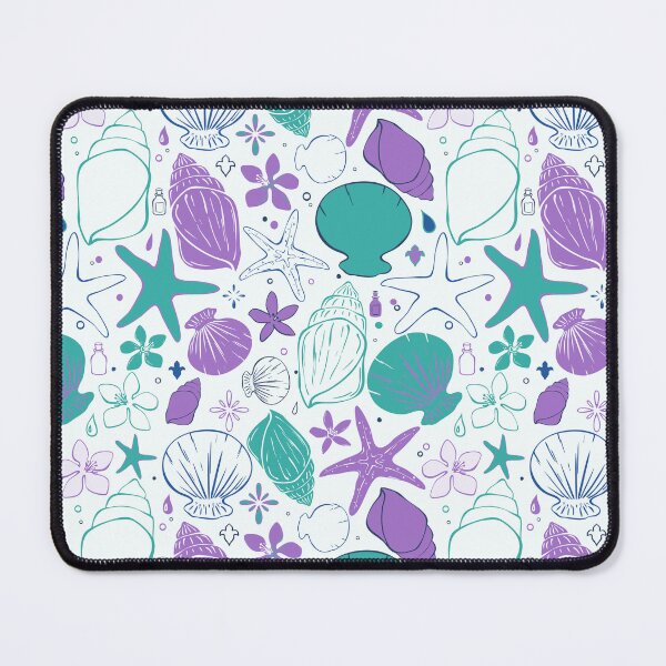 Item preview, Retro Ocean Shells Pattern designed and sold by Sagi Jane Art.