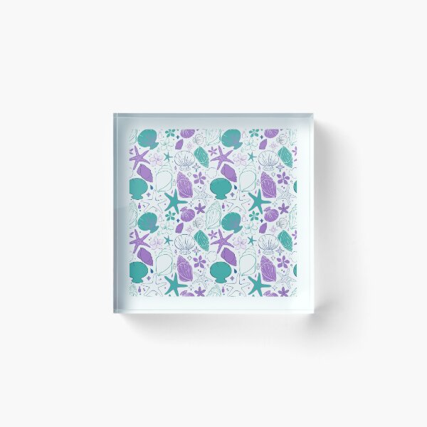 Item preview, Retro Ocean Shells Pattern designed and sold by Sagi Jane Art.