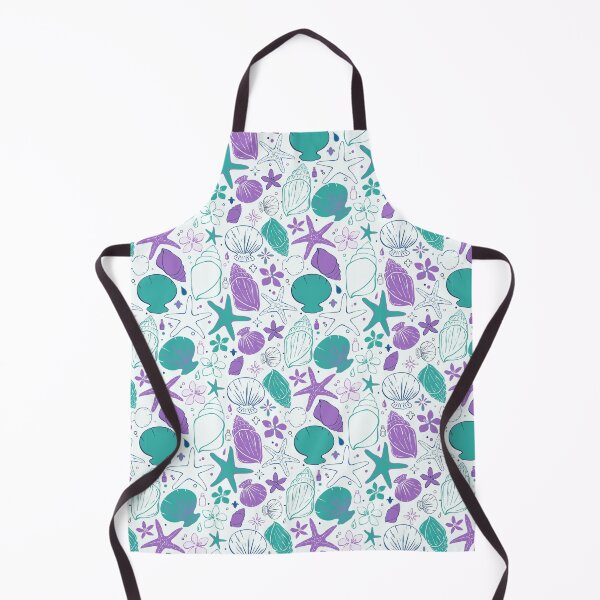 Item preview, Retro Ocean Shells Pattern designed and sold by Sagi Jane Art.