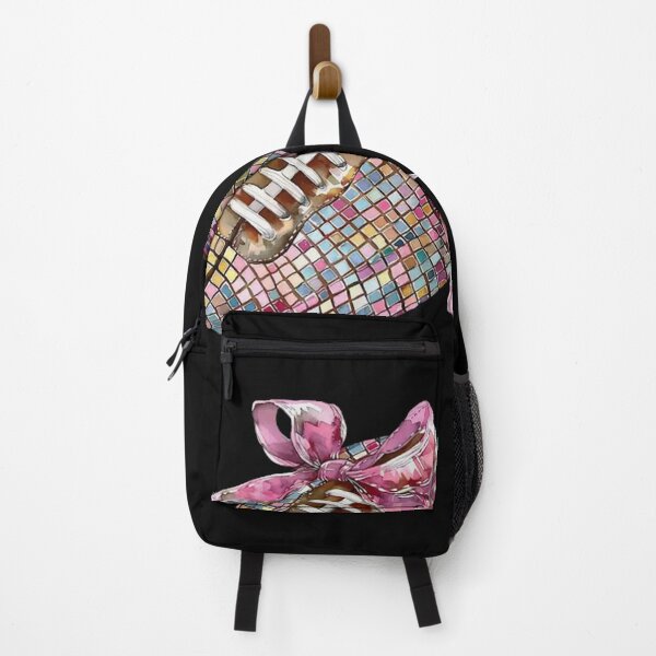 Item preview, Cute Pink Disco Mosaic Football Watercolor Art designed and sold by DavenBenn.