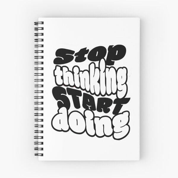 Item preview, Stop Thinking Start Doing  Bold Motivational Typography Poster Encouraging Action And Productivity designed and sold by prandre.