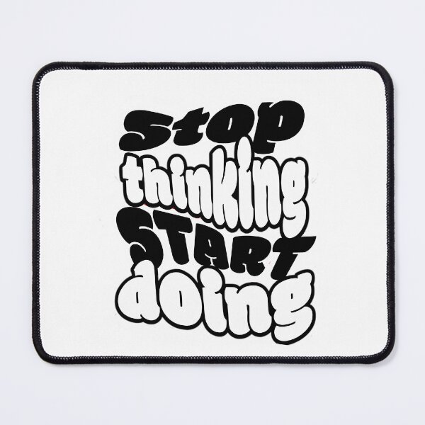 Item preview, Stop Thinking Start Doing Bold Motivational Typography Poster Encouraging Action And Productivity designed and sold by prandre.
