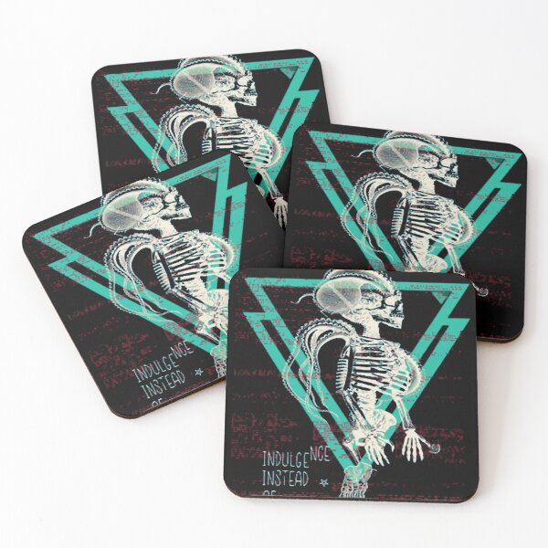 Item preview, Aesthetic Glitch Skeleton Geometric Techno Graphic designed and sold by AnneMeaux.