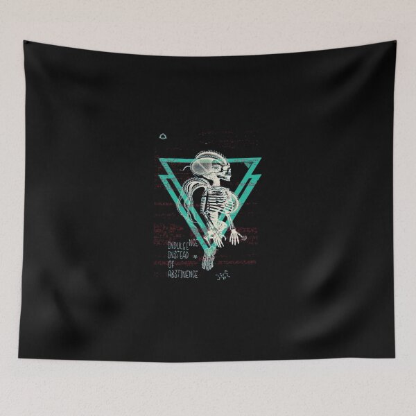 Item preview, Aesthetic Glitch Skeleton Geometric Techno Graphic designed and sold by AnneMeaux.