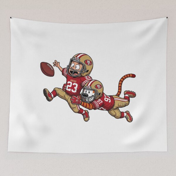 Item preview, Calvin And Hobbes  San Francisco Football Action Fan designed and sold by DamianRoy88.