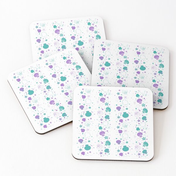 Item preview, Seaside Shells & Wildflowers Pattern designed and sold by Sagi Jane Art.
