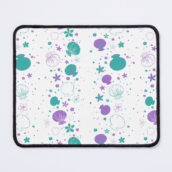 Item preview, Seaside Shells & Wildflowers Pattern designed and sold by Sagi Jane Art.