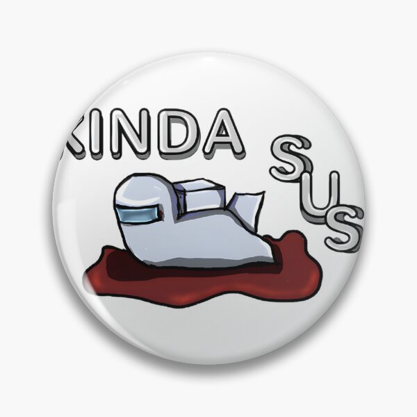 Item preview, Kinda Sus White Minimalist Suspicious Character Design designed and sold by Kn0xX.