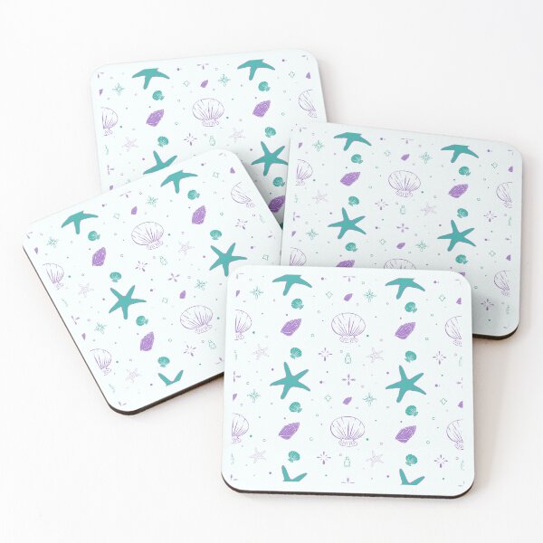 Item preview, Minimal Coastal Shells Pattern designed and sold by Sagi Jane Art.