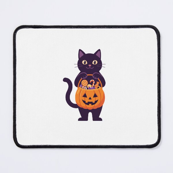 Item preview, Cute Black Cat Trick or Treat Halloween Pumpkin Bucket designed and sold by fadiyahmp.