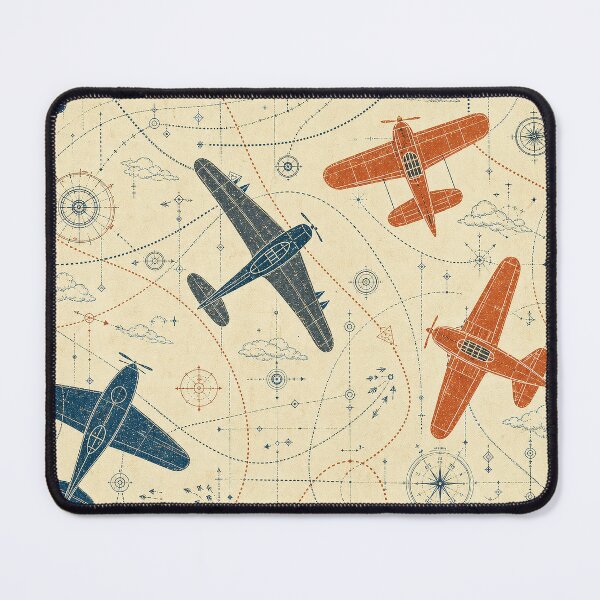 Item preview, Vintage Aviation Navigation Chart Pattern designed and sold by frumixart.