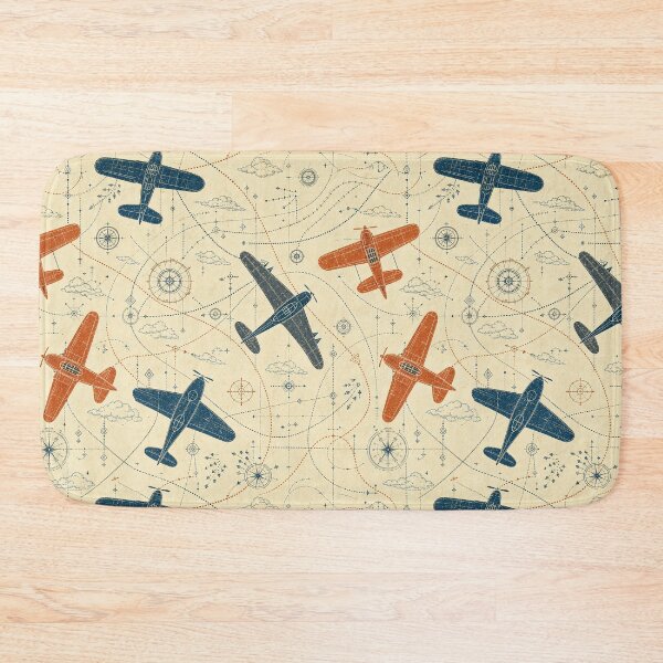 Item preview, Vintage Aviation Navigation Chart Pattern designed and sold by frumixart.