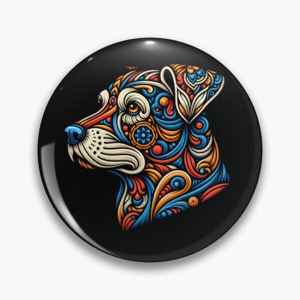 Item preview, Colorful Sacred Geometry Dog Mandala Portrait designed and sold by DavenBenn.