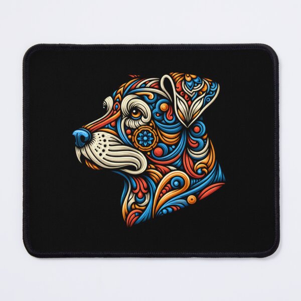 Item preview, Colorful Sacred Geometry Dog Mandala Portrait designed and sold by DavenBenn.