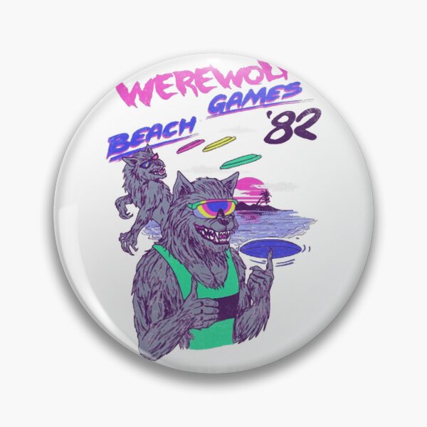 Artikelvorschau, Vaporwave Retro 80er Jahre Strand Werwolf Spiele entworfen und verkauft von AnneMeaux.