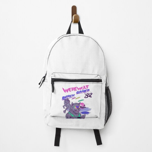 Item preview, Vaporwave Retro 80s Beach Werewolf Games designed and sold by AnneMeaux.