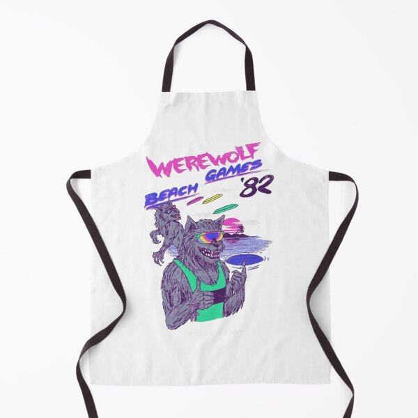 Item preview, Vaporwave Retro 80s Beach Werewolf Games designed and sold by AnneMeaux.