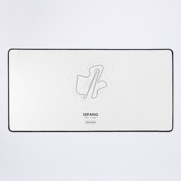 Item preview, Sepang Malaysia Racing Circuit Track Map Illustration designed and sold by PORTALSTAR.