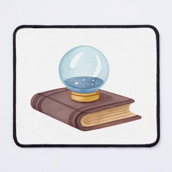 Item preview, Watercolor Crystal Ball on Magic Spell Book designed and sold by AlinaMel.
