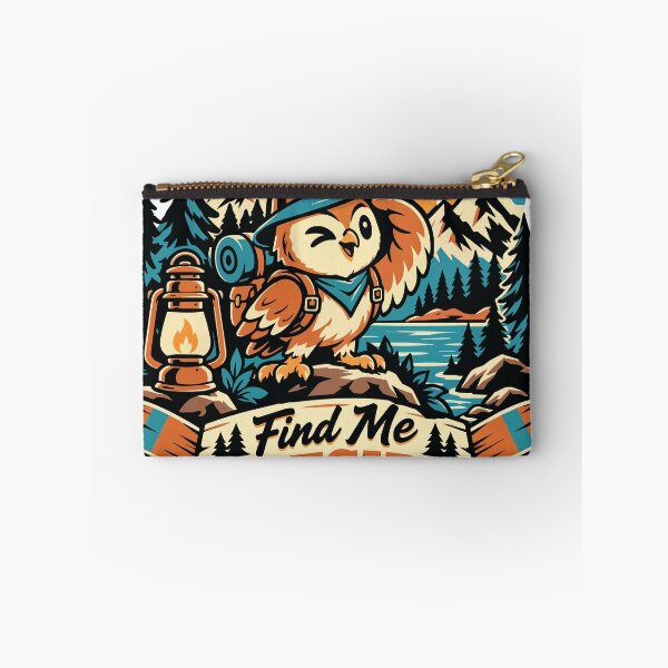 Item preview, Find Me Outside Funny Owl Hiking Adventure designed and sold by Summit Folk Studio.