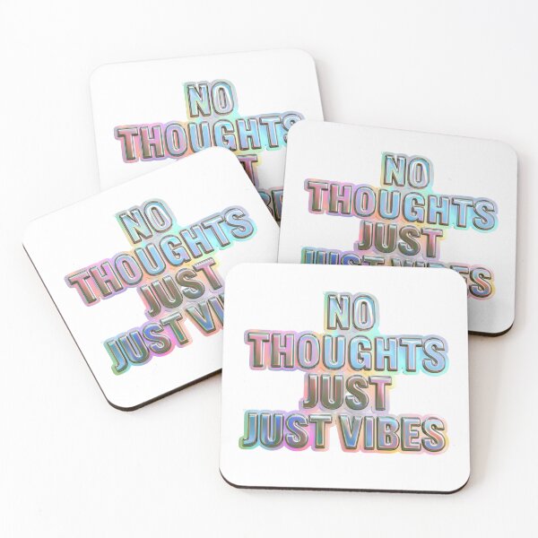 Item preview, No Thoughts Just Vibes Holographic Aesthetic designed and sold by NicolasGlowArt.
