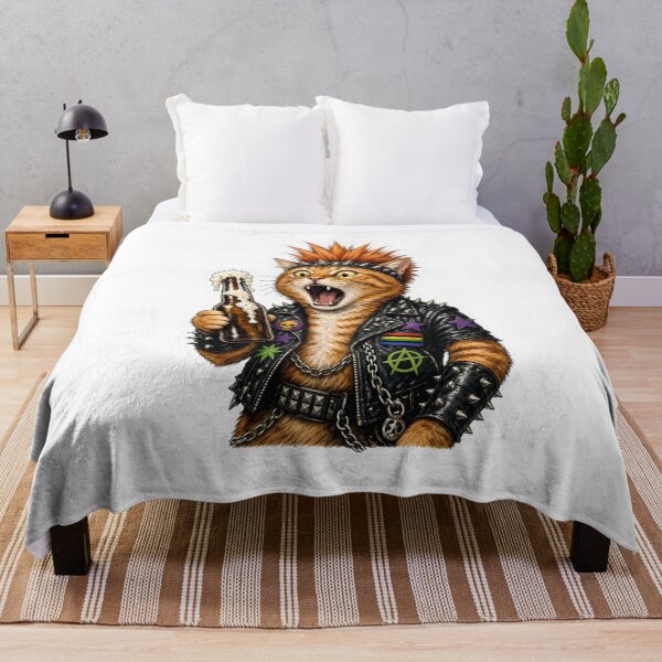 Item preview, Not well-behaved – cat punk designed and sold by design-rebell.
